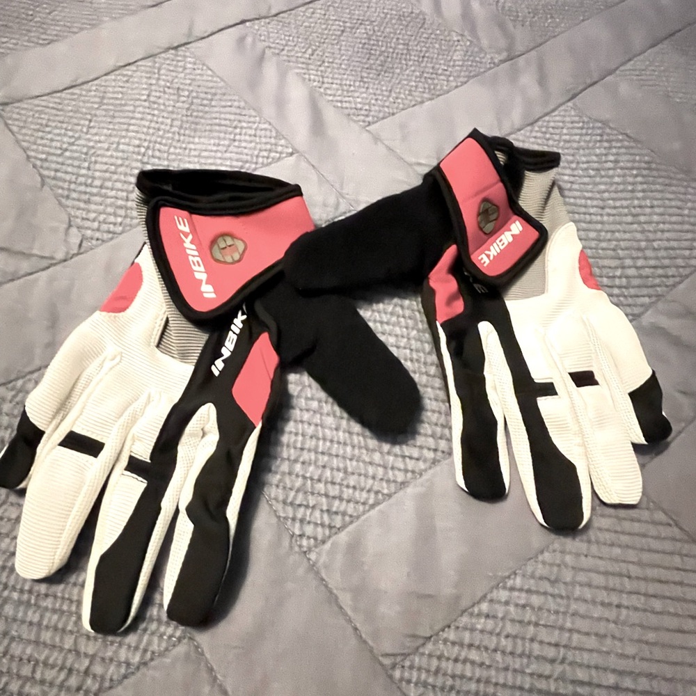 IN Bike Cycling Gloves Red/Black/White
